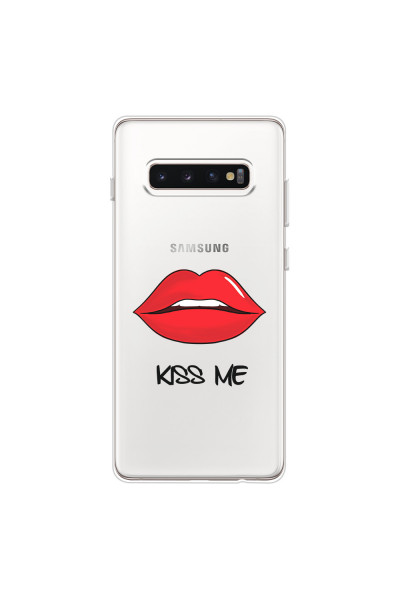 SAMSUNG - Galaxy S10 Plus - Soft Clear Case - Kiss Me