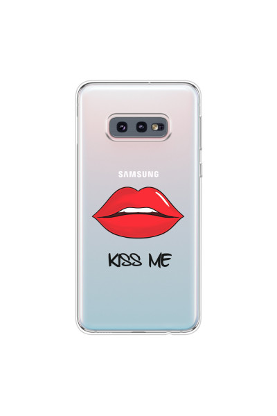SAMSUNG - Galaxy S10e - Soft Clear Case - Kiss Me