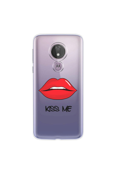 MOTOROLA by LENOVO - Moto G7 Power - Soft Clear Case - Kiss Me