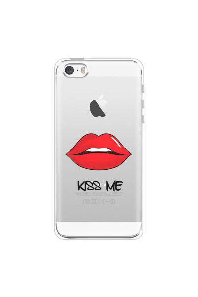 APPLE - iPhone 5S - Soft Clear Case - Kiss Me