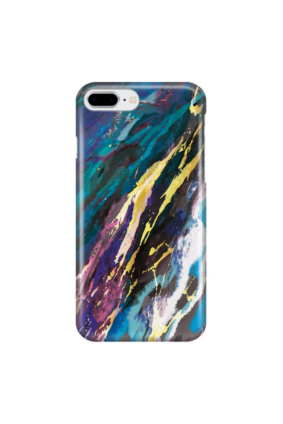 APPLE - iPhone 7 Plus - 3D Snap Case - Marble Bahama Blue
