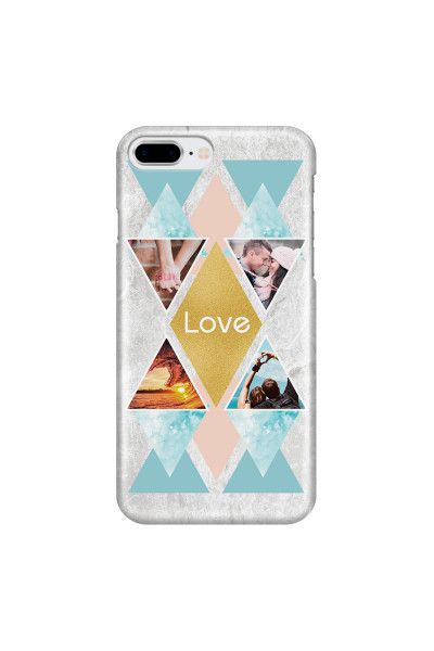 APPLE - iPhone 7 Plus - 3D Snap Case - Triangle Love Photo