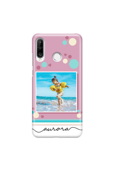 HUAWEI - P30 Lite - 3D Snap Case - Cute Dots Photo Case