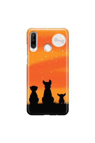 HUAWEI - P30 Lite - 3D Snap Case - Dog's Desire Orange Sky