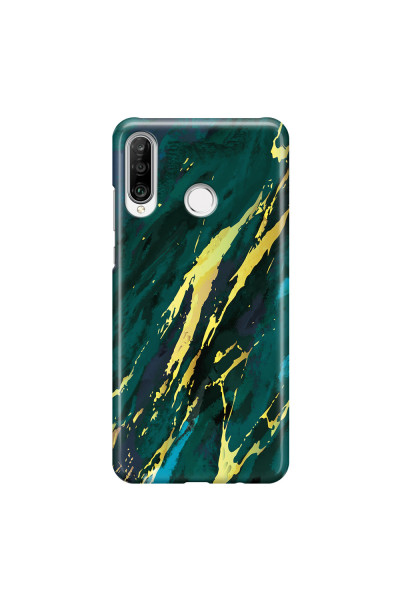 HUAWEI - P30 Lite - 3D Snap Case - Marble Emerald Green