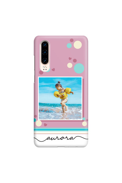 HUAWEI - P30 - 3D Snap Case - Cute Dots Photo Case