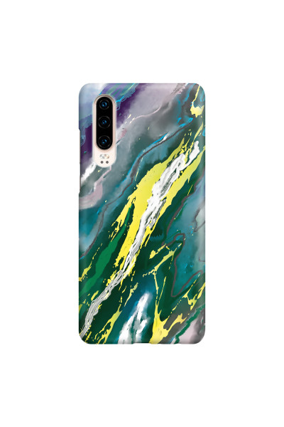 HUAWEI - P30 - 3D Snap Case - Marble Rainforest Green