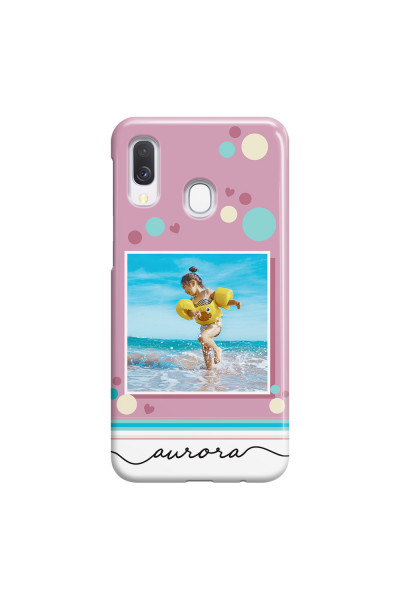SAMSUNG - Galaxy A40 - 3D Snap Case - Cute Dots Photo Case