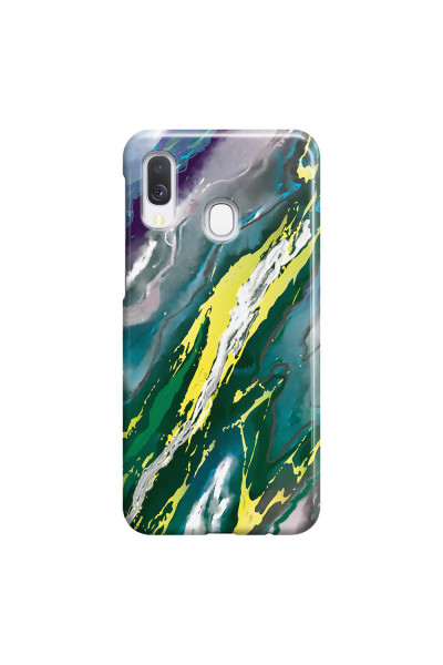SAMSUNG - Galaxy A40 - 3D Snap Case - Marble Rainforest Green