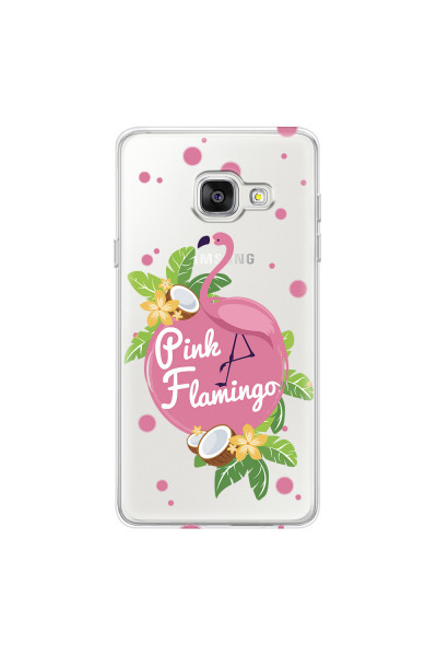 SAMSUNG - Galaxy A5 2017 - Soft Clear Case - Pink Flamingo
