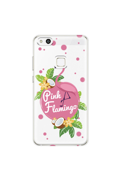 HUAWEI - P10 Lite - Soft Clear Case - Pink Flamingo