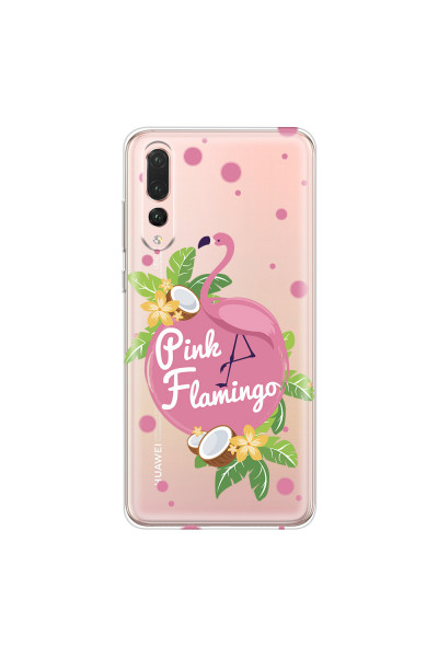 HUAWEI - P20 Pro - Soft Clear Case - Pink Flamingo