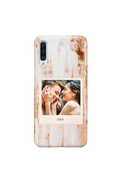 SAMSUNG - Galaxy A50 - 3D Snap Case - Wooden Polaroid