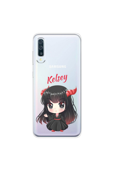 SAMSUNG - Galaxy A50 - Soft Clear Case - Chibi Kelsey