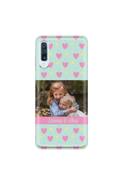 SAMSUNG - Galaxy A50 - Soft Clear Case - Heart Shaped Photo