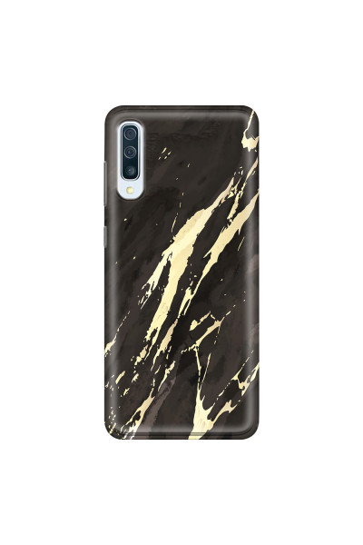 SAMSUNG - Galaxy A50 - Soft Clear Case - Marble Ivory Black