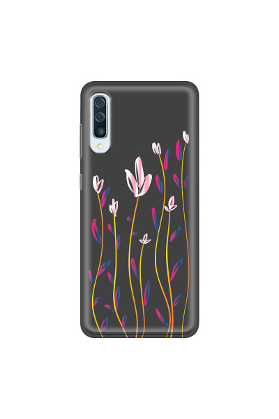 SAMSUNG - Galaxy A50 - Soft Clear Case - Pink Tulips