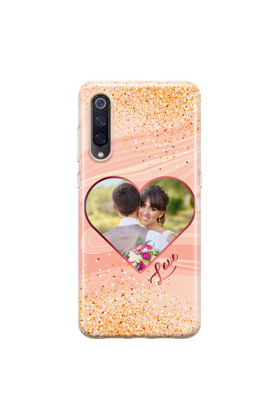 XIAOMI - Xiaomi Mi 9 - Soft Clear Case - Glitter Love Heart Photo