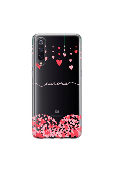 XIAOMI - Xiaomi Mi 9 - Soft Clear Case - Light Love Hearts Strings