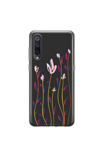 XIAOMI - Xiaomi Mi 9 - Soft Clear Case - Pink Tulips