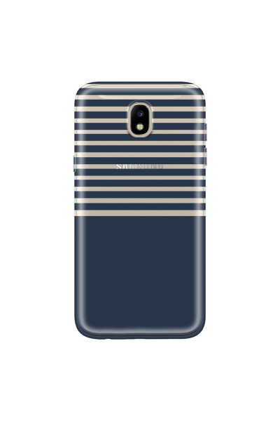 SAMSUNG - Galaxy J3 2017 - Soft Clear Case - Life in Blue Stripes
