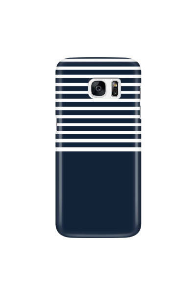 SAMSUNG - Galaxy S7 Edge - 3D Snap Case - Life in Blue Stripes