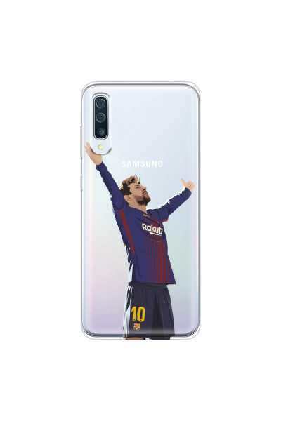 SAMSUNG - Galaxy A50 - Soft Clear Case - For Barcelona Fans
