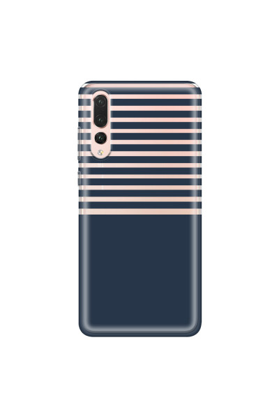 HUAWEI - P20 Pro - Soft Clear Case - Life in Blue Stripes
