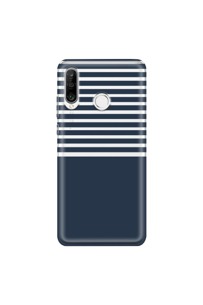 HUAWEI - P30 Lite - Soft Clear Case - Life in Blue Stripes