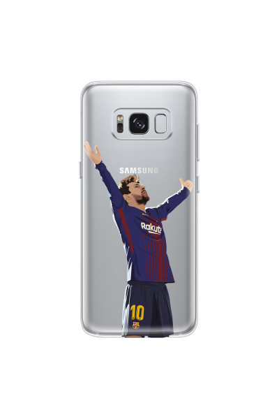 SAMSUNG - Galaxy S8 Plus - Soft Clear Case - For Barcelona Fans