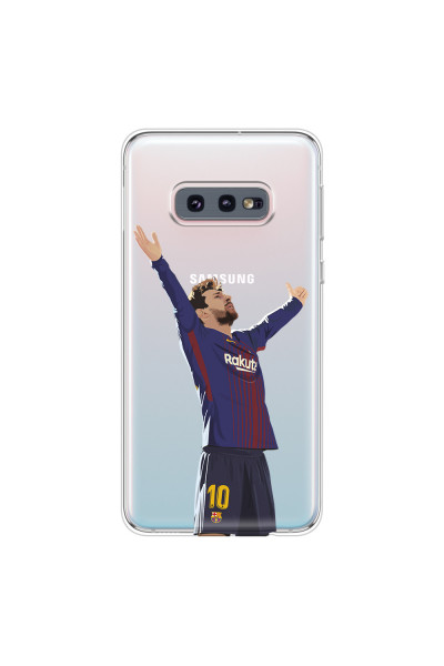 SAMSUNG - Galaxy S10e - Soft Clear Case - For Barcelona Fans
