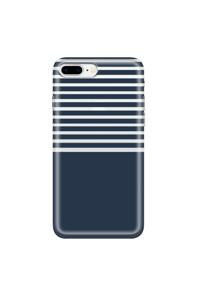 APPLE - iPhone 7 Plus - Soft Clear Case - Life in Blue Stripes