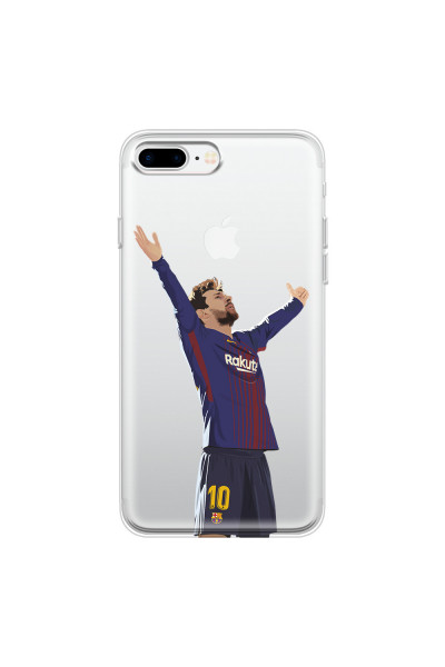APPLE - iPhone 7 Plus - Soft Clear Case - For Barcelona Fans