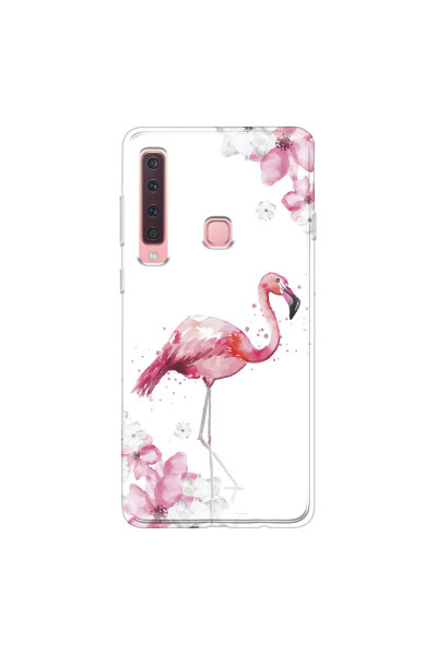 SAMSUNG - Galaxy A9 2018 - Soft Clear Case - Pink Tropes