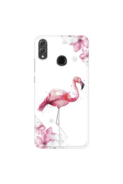 HONOR - Honor 8X - Soft Clear Case - Pink Tropes