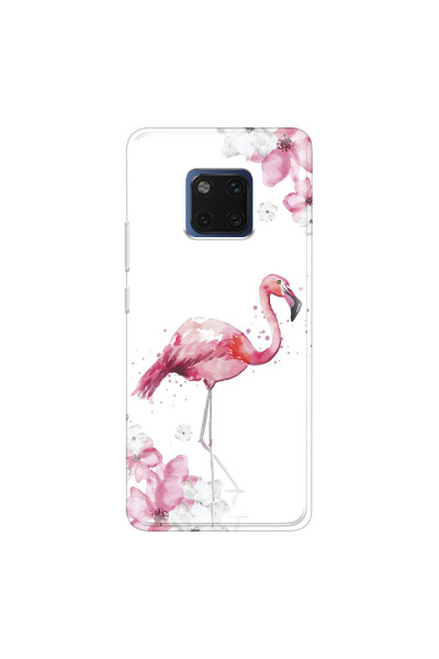 HUAWEI - Mate 20 Pro - Soft Clear Case - Pink Tropes