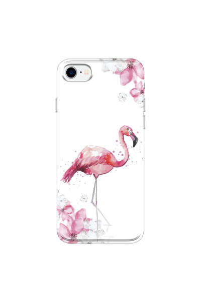 APPLE - iPhone 7 - Soft Clear Case - Pink Tropes