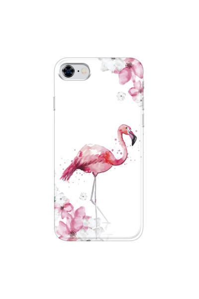APPLE - iPhone 8 - Soft Clear Case - Pink Tropes