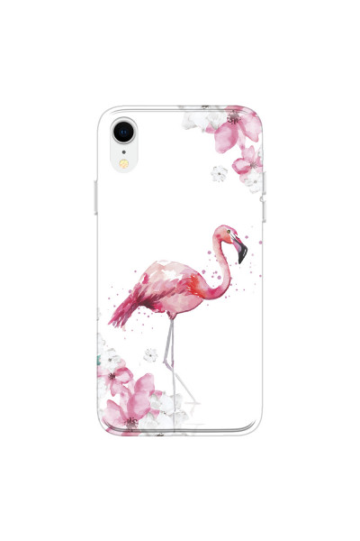 APPLE - iPhone XR - Soft Clear Case - Pink Tropes