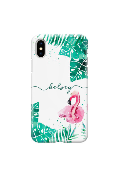 APPLE - iPhone XS Max - 3D Snap Case - Flamingo Watercolor
