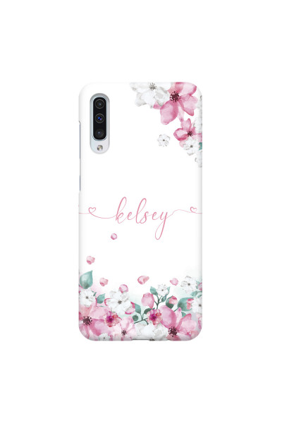 SAMSUNG - Galaxy A50 - 3D Snap Case - Watercolor Flowers Handwritten