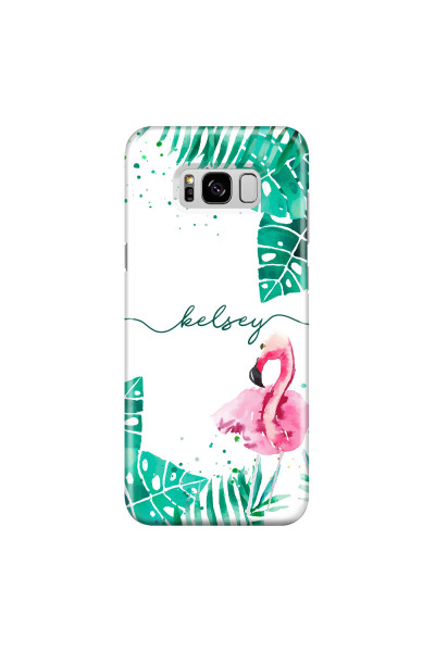 SAMSUNG - Galaxy S8 - 3D Snap Case - Flamingo Watercolor