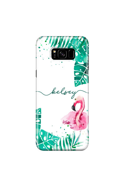 SAMSUNG - Galaxy S8 Plus - 3D Snap Case - Flamingo Watercolor