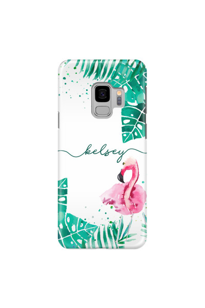 SAMSUNG - Galaxy S9 - 3D Snap Case - Flamingo Watercolor