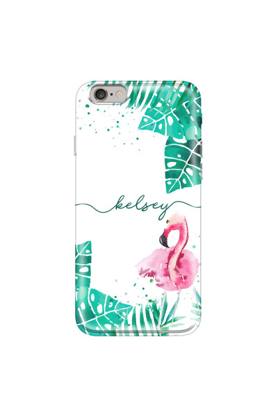 APPLE - iPhone 6S Plus - Soft Clear Case - Flamingo Watercolor