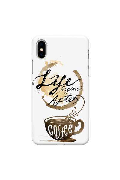 APPLE - iPhone XS Max - 3D Snap Case - Life begins after coffee