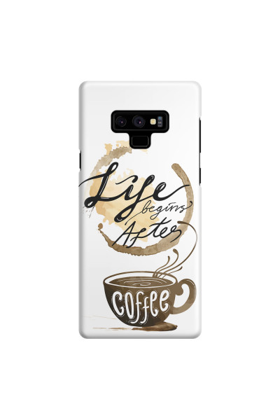 SAMSUNG - Galaxy Note 9 - 3D Snap Case - Life begins after coffee