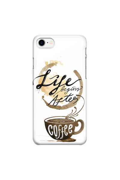 APPLE - iPhone 7 - 3D Snap Case - Life begins after coffee