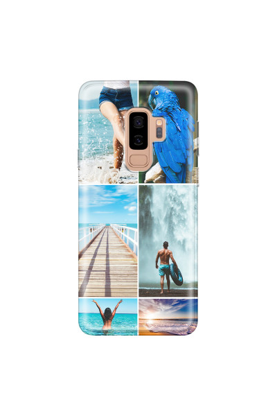 SAMSUNG - Galaxy S9 Plus 2018 - Soft Clear Case - Collage of 6
