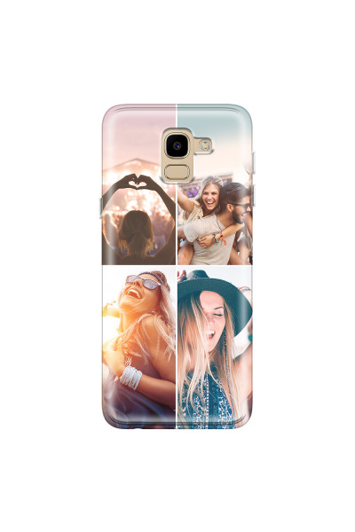 SAMSUNG - Galaxy J6 2018 - Soft Clear Case - Collage of 4